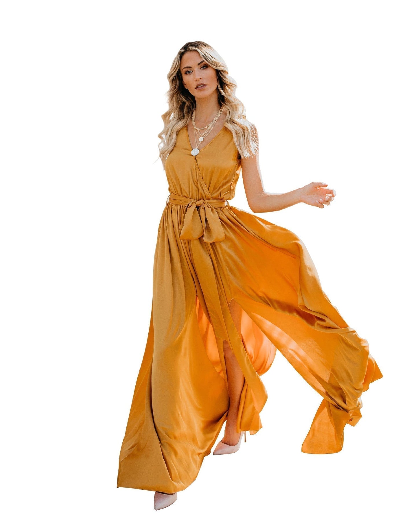 Luxueus Lang Modedress