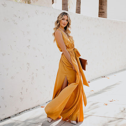 Luxueus Lang Modedress