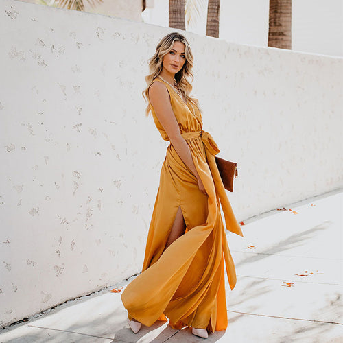 Luxueus Lang Modedress