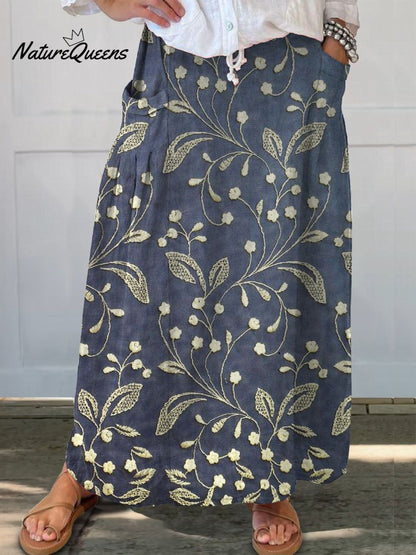 Chique Bloemenrok met Pockets